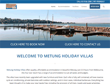 Tablet Screenshot of metungholidayvillas.com